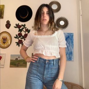 Nasty Gal Cropped Blouse